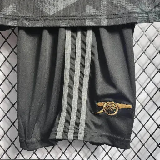 "Camisa Arsenal Away 22/23 - Torcedor Infantil Preta - Netmantos"