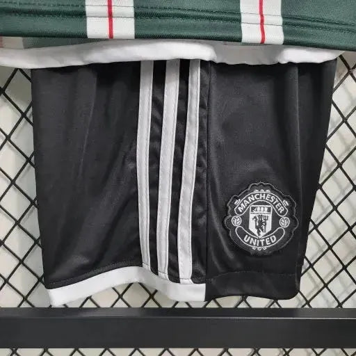 "Camisa Manchester United Away 23/24 - Torcedor Infantil Verde - Netmantos"
