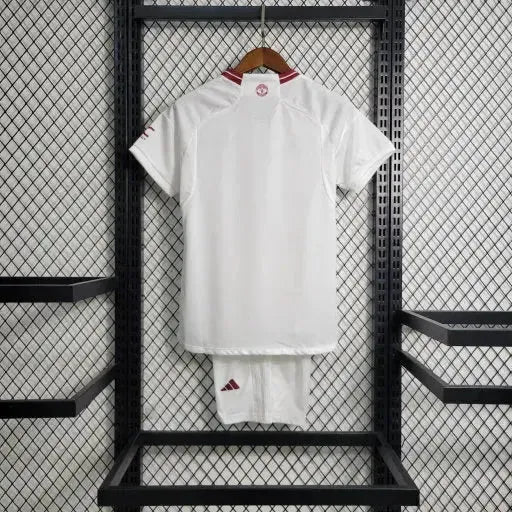 "Camisa Manchester United Away 23/24 - Torcedor Infantil Branca - Netmantos"