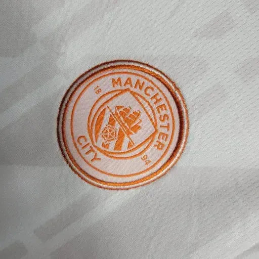 "Camisa Manchester City Away 23/24 - Torcedor Infantil Branca - Netmantos"