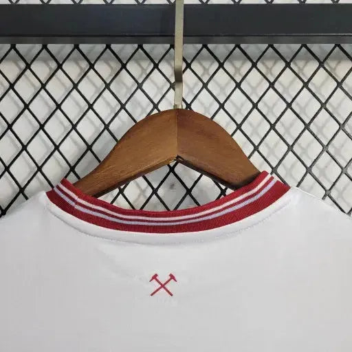"Camisa West Ham Away 23/24 - Torcedor Infantil Branca - Netmantos"
