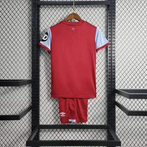 "Camisa West Ham Home 23/24 - Torcedor Infantil Vermelha - Netmantos"