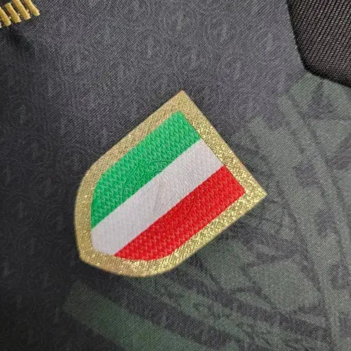 "Camisa Napoli Away 23/24 - Torcedor Infantil Preta - Netmantos"