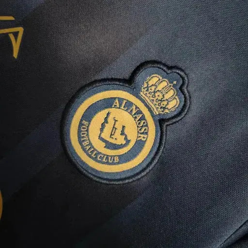 "Camisa Al-Nassr Away 23/24 - Torcedor Infantil Preta - Netmantos"