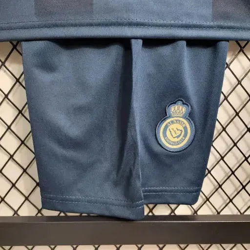 "Camisa Al-Nassr Away 23/24 - Torcedor Infantil Preta - Netmantos"