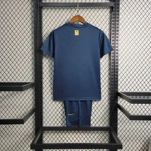 "Camisa Al-Nassr Away 23/24 - Torcedor Infantil Preta - Netmantos"