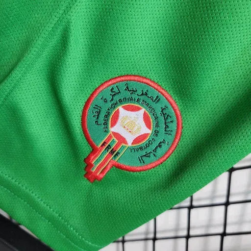 "Camisa Marrocos Home 22/23 - Torcedor Infantil Vermelha Verde - Netmantos"