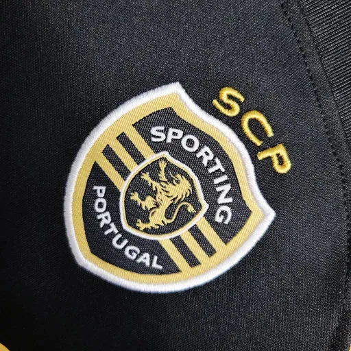 "Camisa Sporting Away II 23/24 - Torcedor Infantil Preta CR7 - Netmantos"