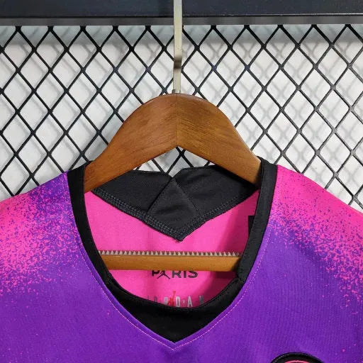 "Camisa PSG 20/21 - Torcedor Infantil Rosa e Roxa - Netmantos"