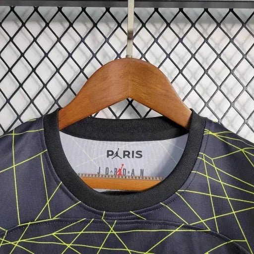 "Camisa PSG Away V 23/24 - Torcedor Infantil Preta e Amarela - Netmantos"