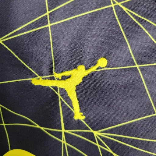 "Camisa PSG Away V 23/24 - Torcedor Infantil Preta e Amarela - Netmantos"