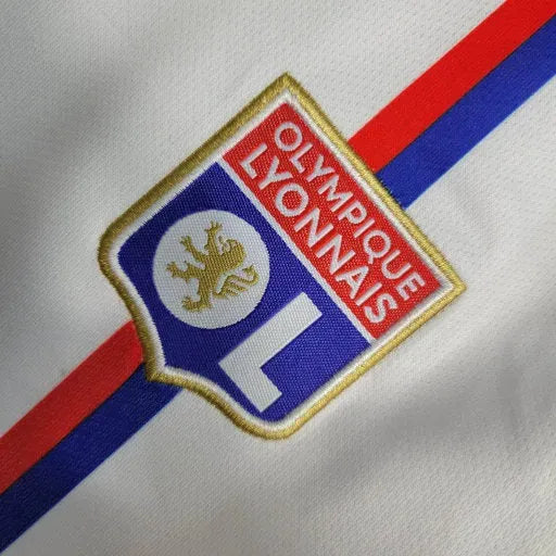 "Camisa Lyon Home 23/24 - Torcedor Infantil Branca - Netmantos"