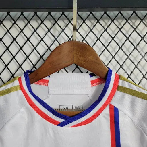 "Camisa Lyon Home 23/24 - Torcedor Infantil Branca - Netmantos"