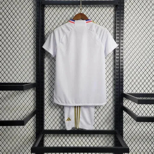 "Camisa Lyon Home 23/24 - Torcedor Infantil Branca - Netmantos"