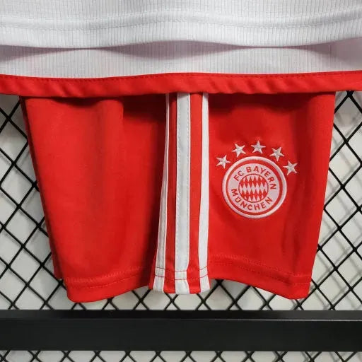 "Camisa Bayern Munchen Home 23/24 - Torcedor Infantil Vermelha e Branca - Netmantos"
