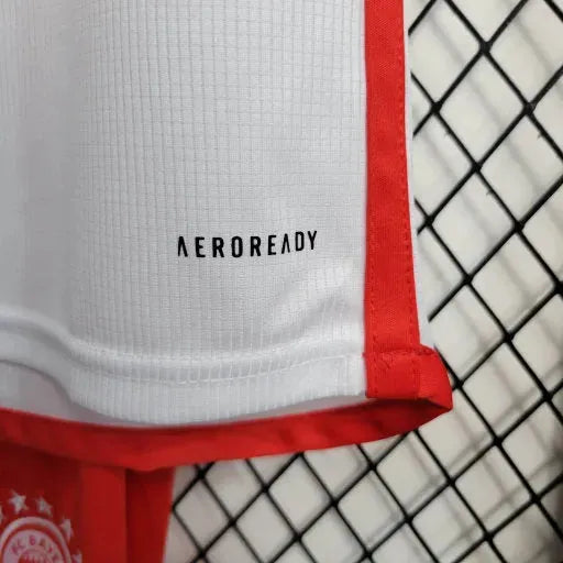 "Camisa Bayern Munchen Home 23/24 - Torcedor Infantil Vermelha e Branca - Netmantos"