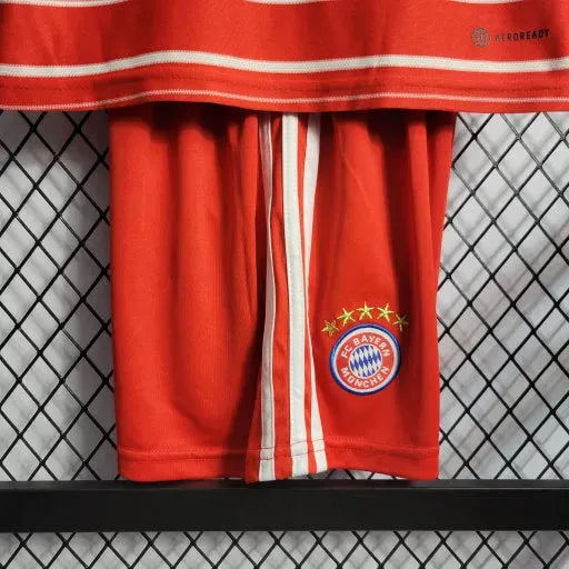 "Camisa Bayern Munchen Home 22/23 - Torcedor Infantil Vermelha - Netmantos"