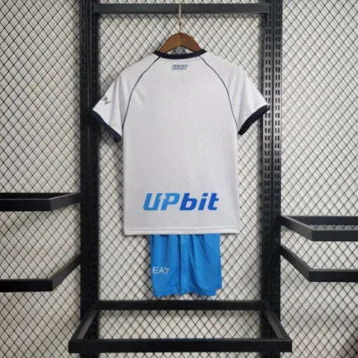 "Camisa Napoli Away 23/24 - Torcedor Infantil Branca - Netmantos"