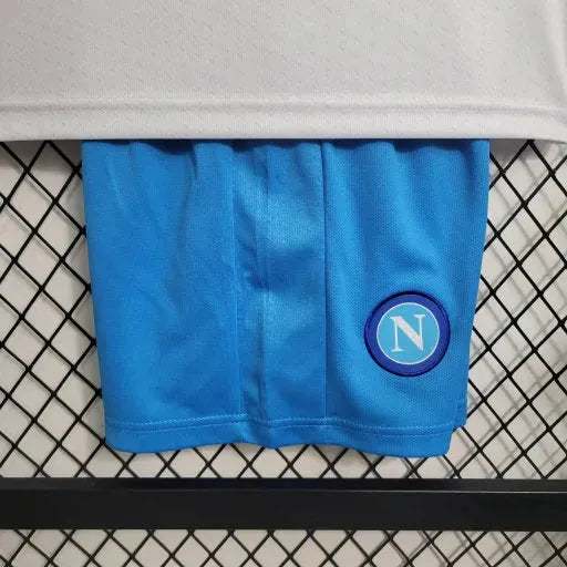 "Camisa Napoli Away 23/24 - Torcedor Infantil Branca - Netmantos"