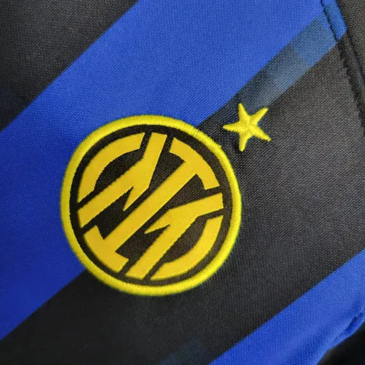 "Camisa Inter de Milão Home 23/24 - Torcedor Infantil Azul e Preta - Netmantos"