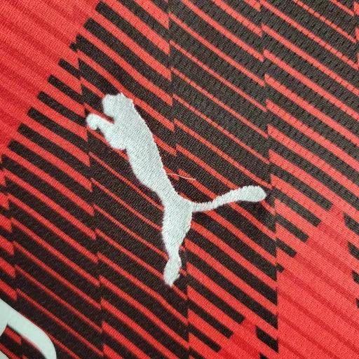 "Camisa AC Milan Home 23/24 - Torcedor Infantil Vermelha - Netmantos"