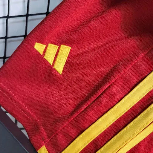 "Camisa Roma Home 23/24 - Torcedor Infantil Vermelha - Netmantos"