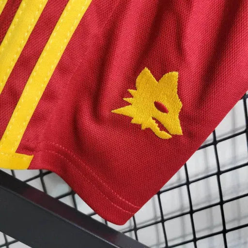 "Camisa Roma Home 23/24 - Torcedor Infantil Vermelha - Netmantos"