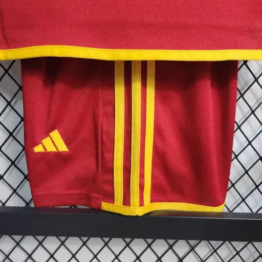 "Camisa Roma Home 23/24 - Torcedor Infantil Vermelha - Netmantos"