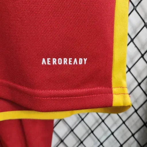 "Camisa Roma Home 23/24 - Torcedor Infantil Vermelha - Netmantos"