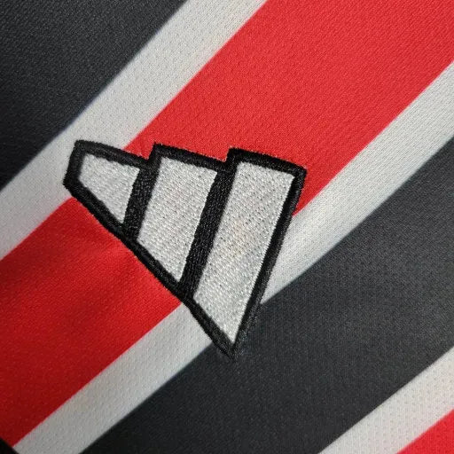 "Camisa São Paulo Away 23/24 - Torcedor Infantil Preta e Vermelha - Netmantos"