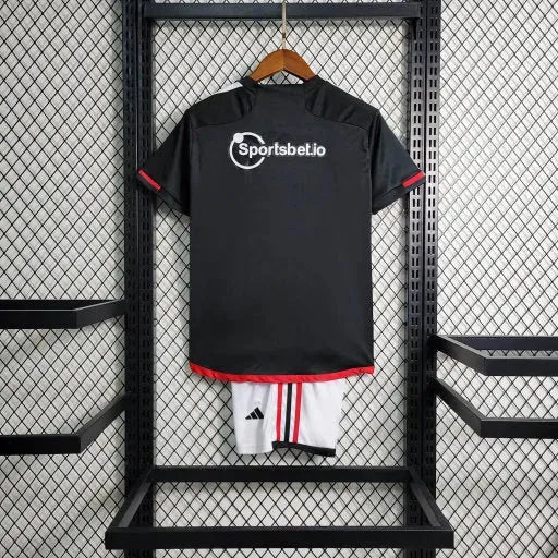 "Camisa São Paulo Away II 23/24 - Torcedor Infantil Preta - Netmantos"