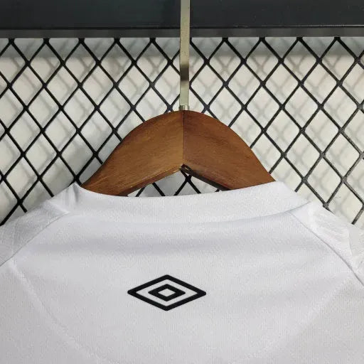 "Camisa Santista Home 23/24 - Torcedor Infantil Branca - Netmantos"