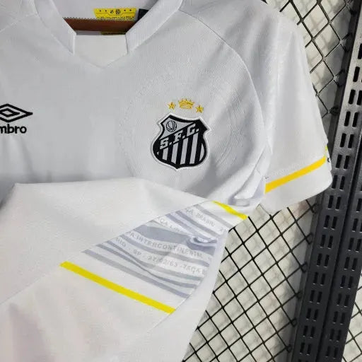 "Camisa Santista Home 23/24 - Torcedor Infantil Branca - Netmantos"