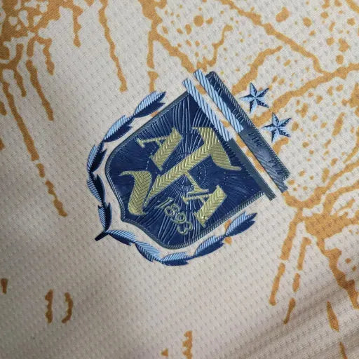 "Camisa Argentina Edição Comemorativa 20/21 - Torcedor Masculina Bege - Netmantos"
