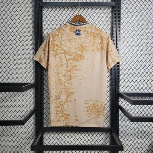 "Camisa Argentina Edição Comemorativa 20/21 - Torcedor Masculina Bege - Netmantos"
