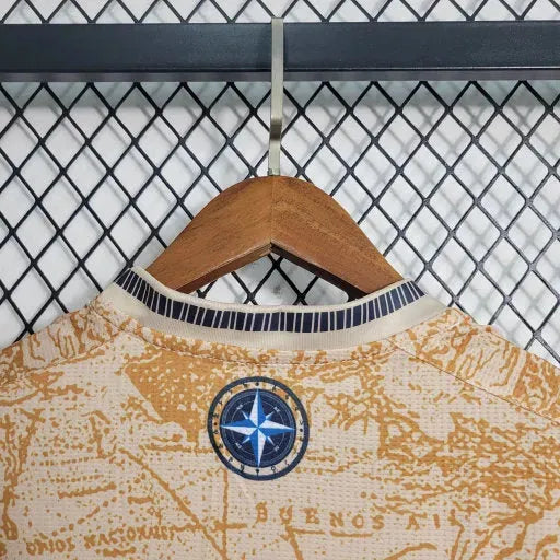 "Camisa Argentina Edição Comemorativa 20/21 - Torcedor Masculina Bege - Netmantos"
