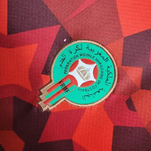 "Camisa Marrocos Home 23/24 - Torcedor Masculina Vermelha - Netmantos"