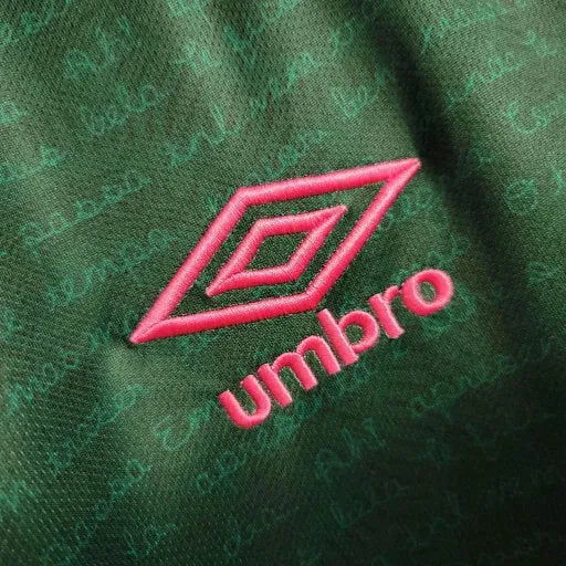 "Camisa Fluminense Away II 23/24 - Torcedor Masculina Verde e Rosa + Patches Libertadores - Netmantos"