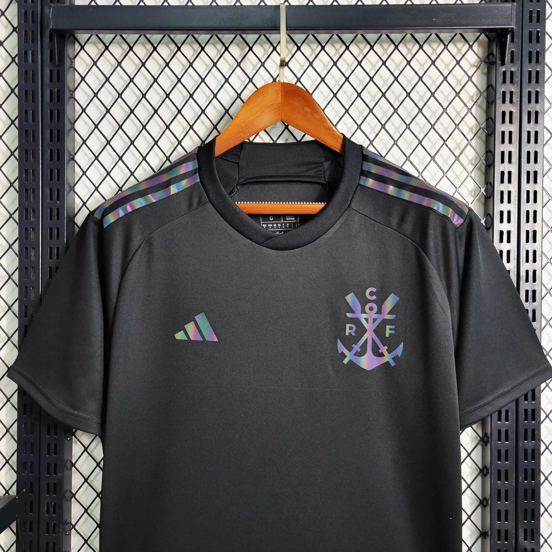 "Camisa Flamengo Third Away 23/24 - Torcedor Masculina Refletiva Preta - Netmantos"