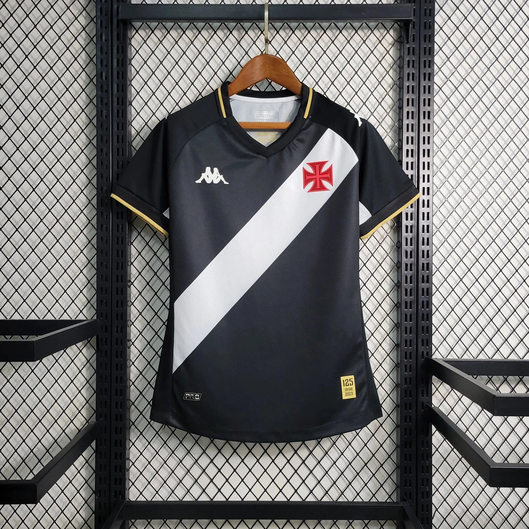 "Camisa Vasco Home 23/24 - Torcedor Feminina Preta - Netmantos"
