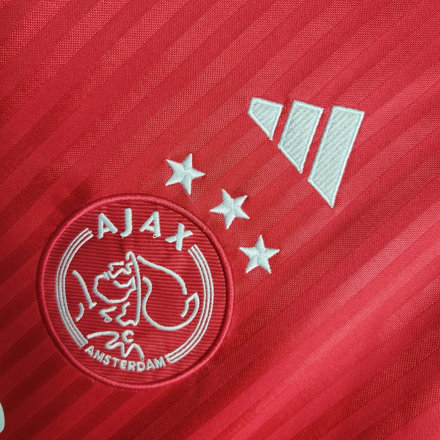 "Camisa Ajax Home 23/24 - Torcedor Masculina Vermelha e Branca - Netmantos"