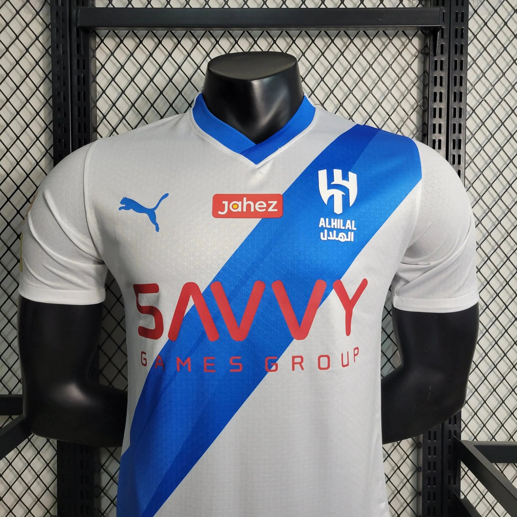 "Camisa Al-Hilal Away 23/24 - Jogador Masculina Branca + Neymar 10 - Netmantos"