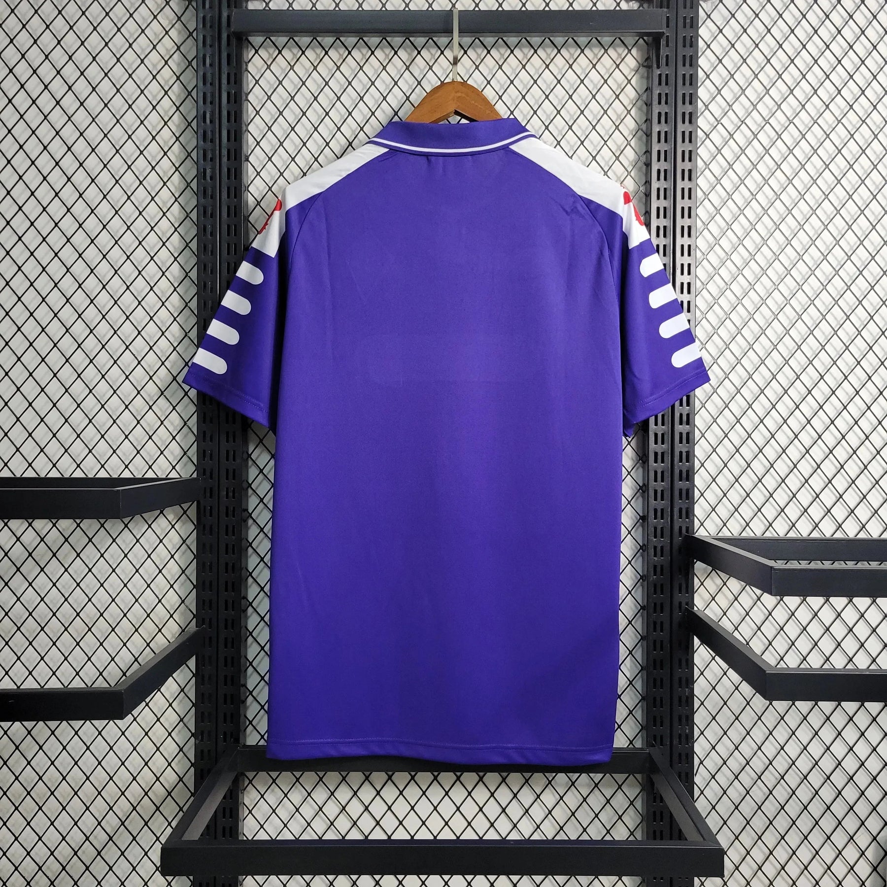 "Camisa Fiorentina Home Retrô 98/99 - Torcedor Masculina Roxa Nintendo - Netmantos"