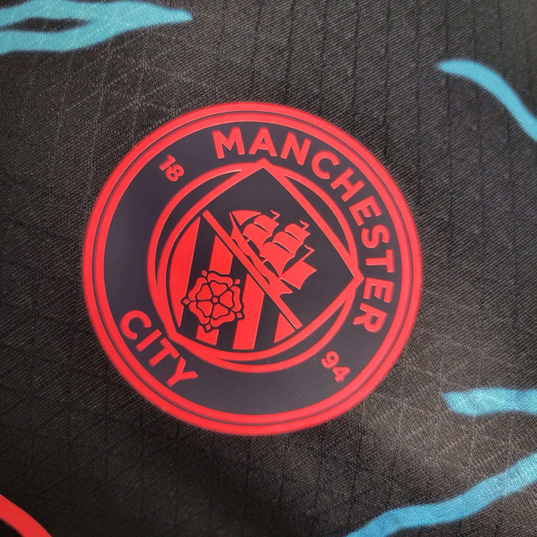 "Camisa Manchester City Thrid Away 23/24 - Jogador Masculina Preta - Netmantos"