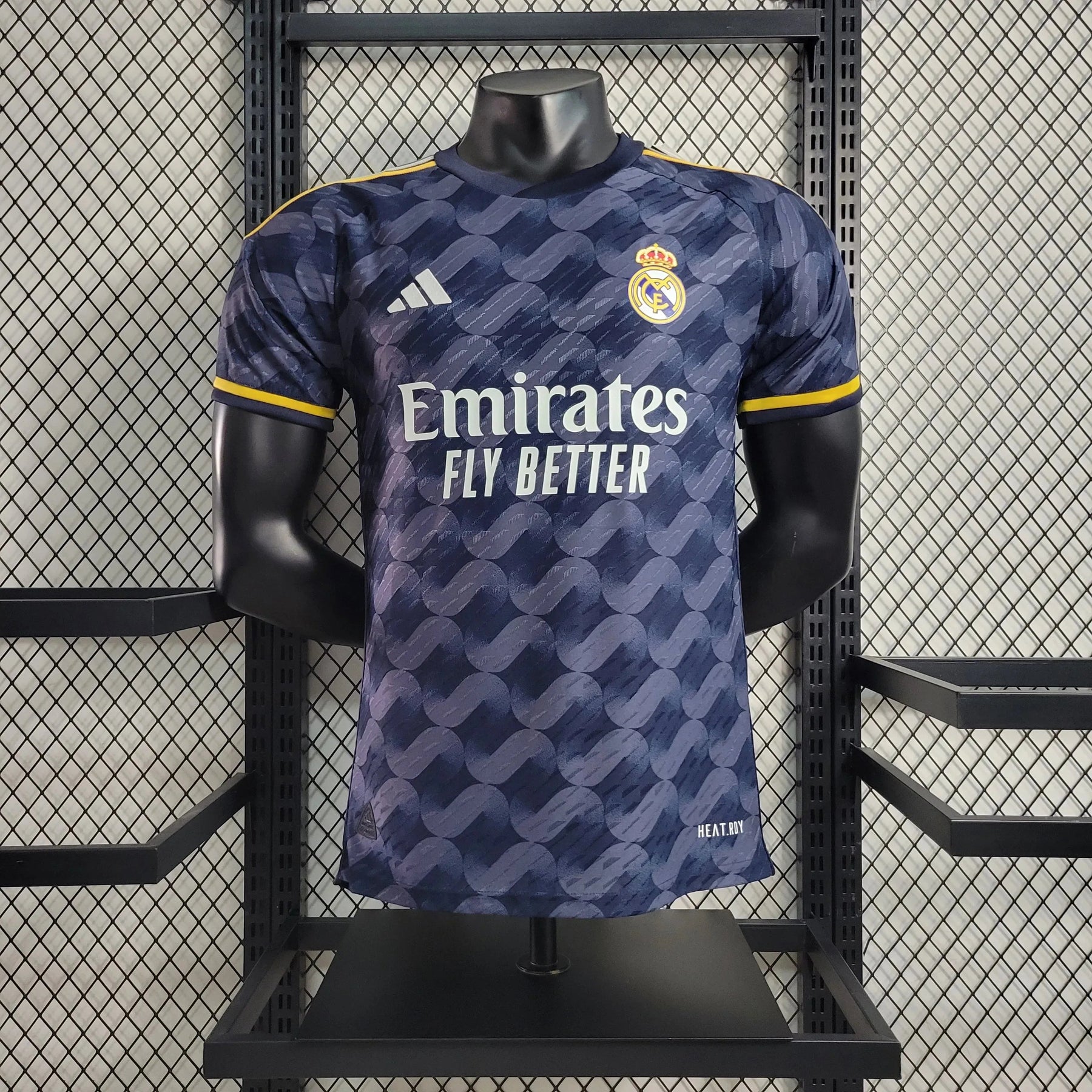 "Camisa Real Madrid Away 23/24 - Jogador Masculina Preta - Netmantos"