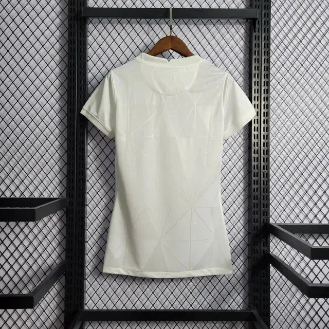 "Camisa Inglaterra Home 22/23 - Torcedor Feminina Branca Refletiva - Netmantos"