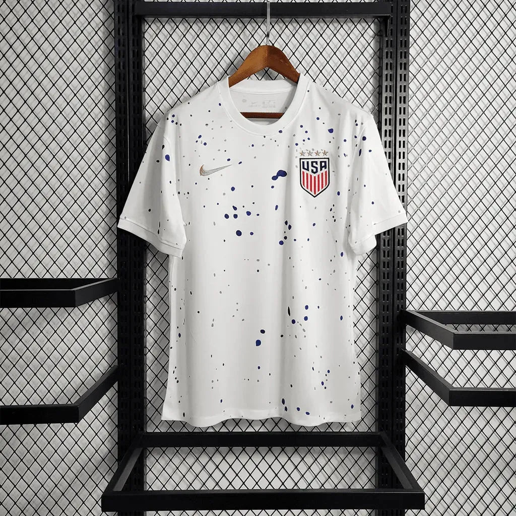 "Camisa EUA 23/24 - Torcedor Masculina Branca - Netmantos"