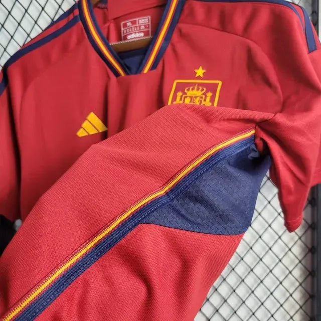 "Camisa Espanha Home 22/23 - Torcedor Masculina Vermelha - Netmantos"