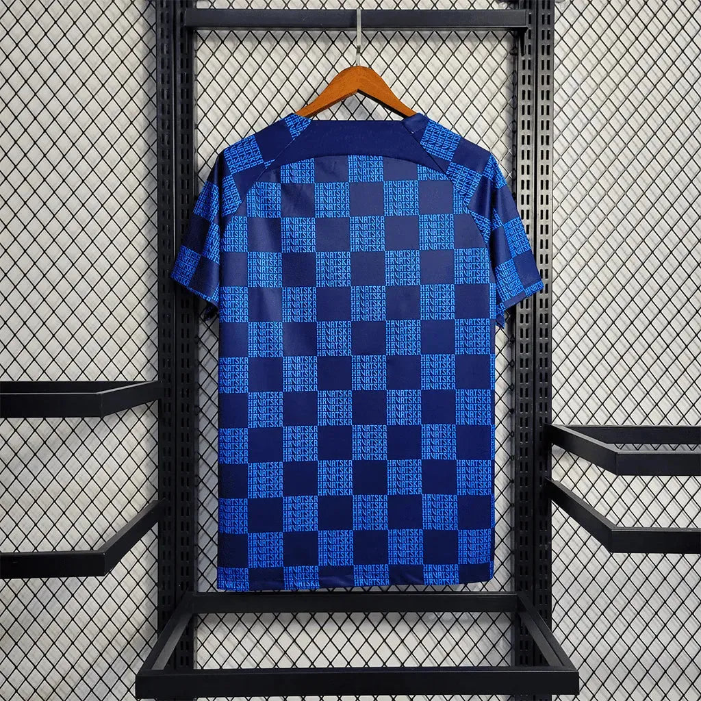 "Camisa Croácia Treino 22/23 - Torcedor Masculina Azul - Netmantos"