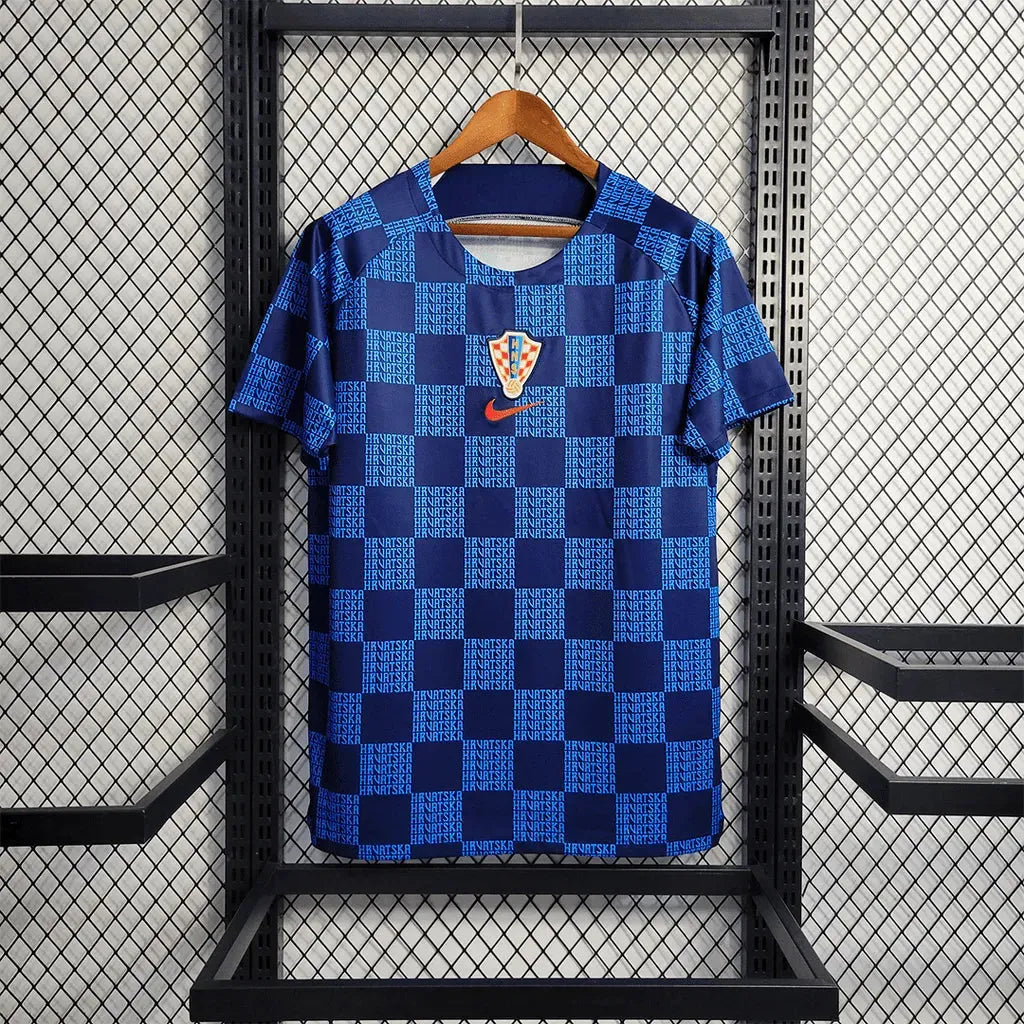 "Camisa Croácia Treino 22/23 - Torcedor Masculina Azul - Netmantos"